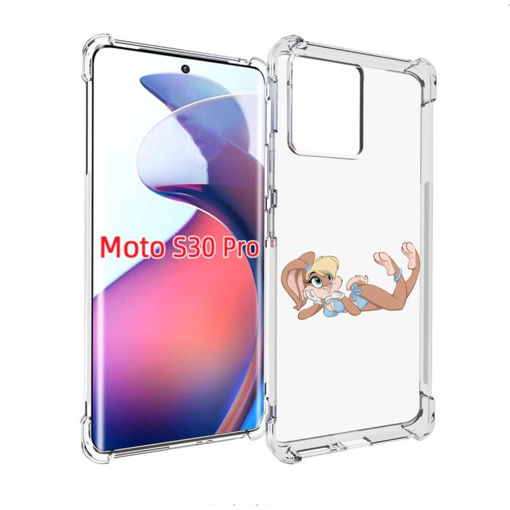 Чехол MyPads зайка-в-купальнике для Motorola Moto S30 Pro