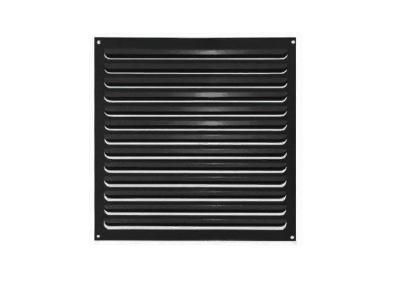 Решетка ВанВент металлическая черная матовая 450х450мм 4545РМ-ЧМ наружная алюминиевая решетка dsav 150мм черная с защитной антимоскитной сеткой