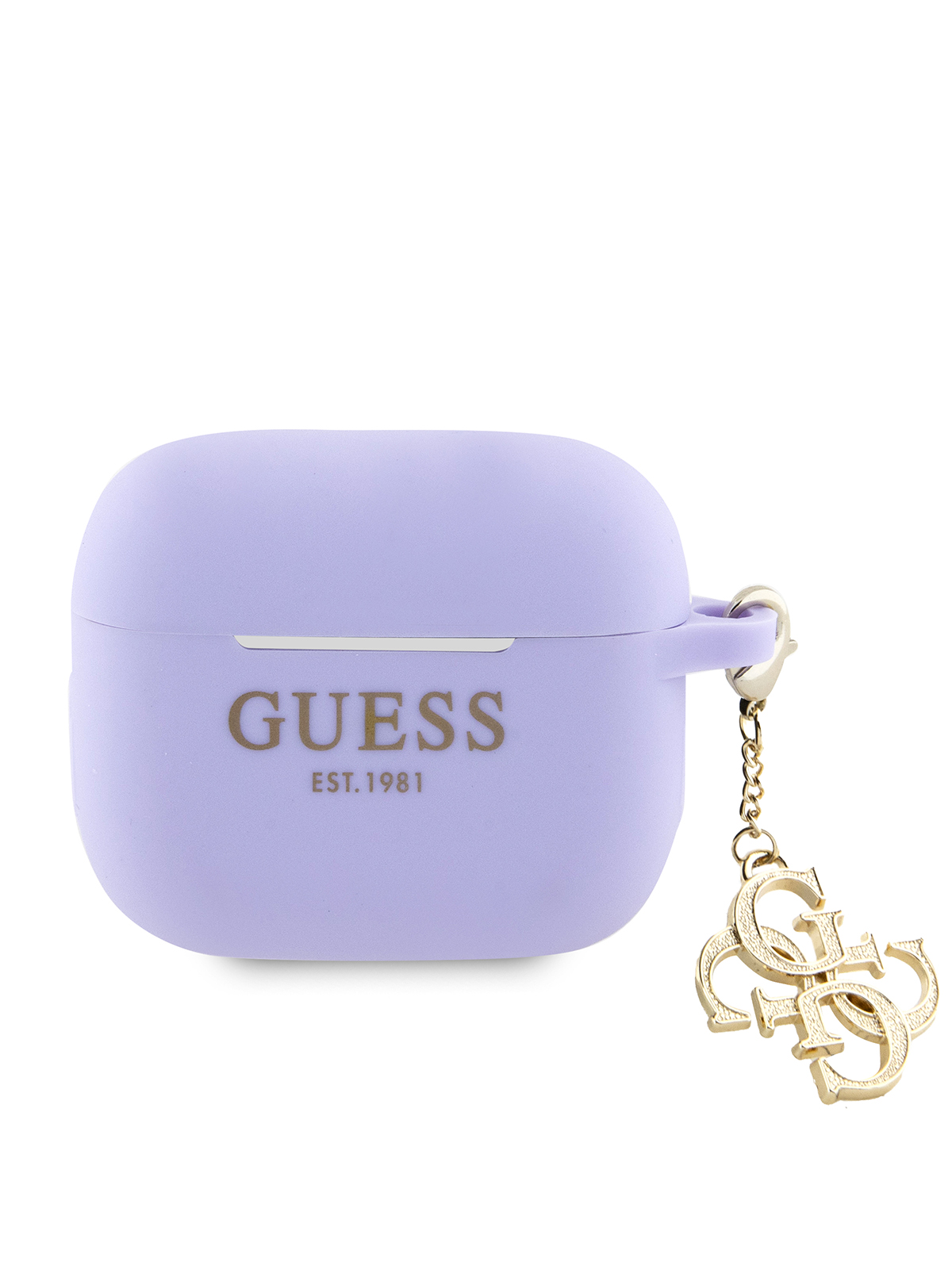 Чехол Guess для Airpods 3 silicone with Big 4G charm сиреневый 600014778436