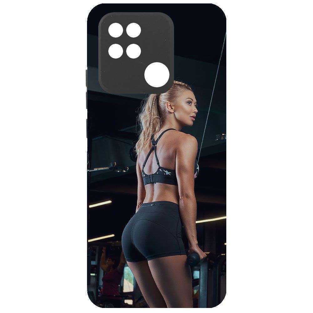 Чехол-накладка Krutoff Soft Case Шорты женские для Xiaomi Redmi 10A черный