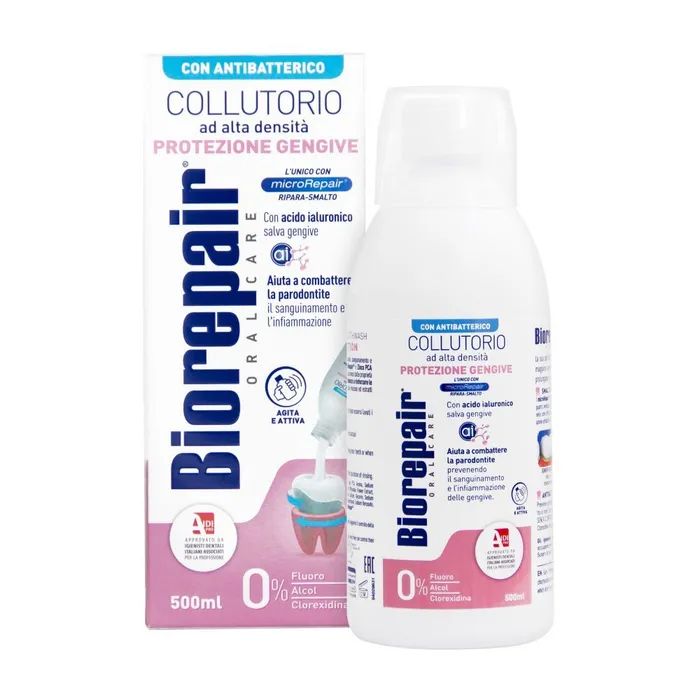 Ополаскиватель для полости рта Biorepair Mouthwash Gum Protection Защита десен, 500 мл