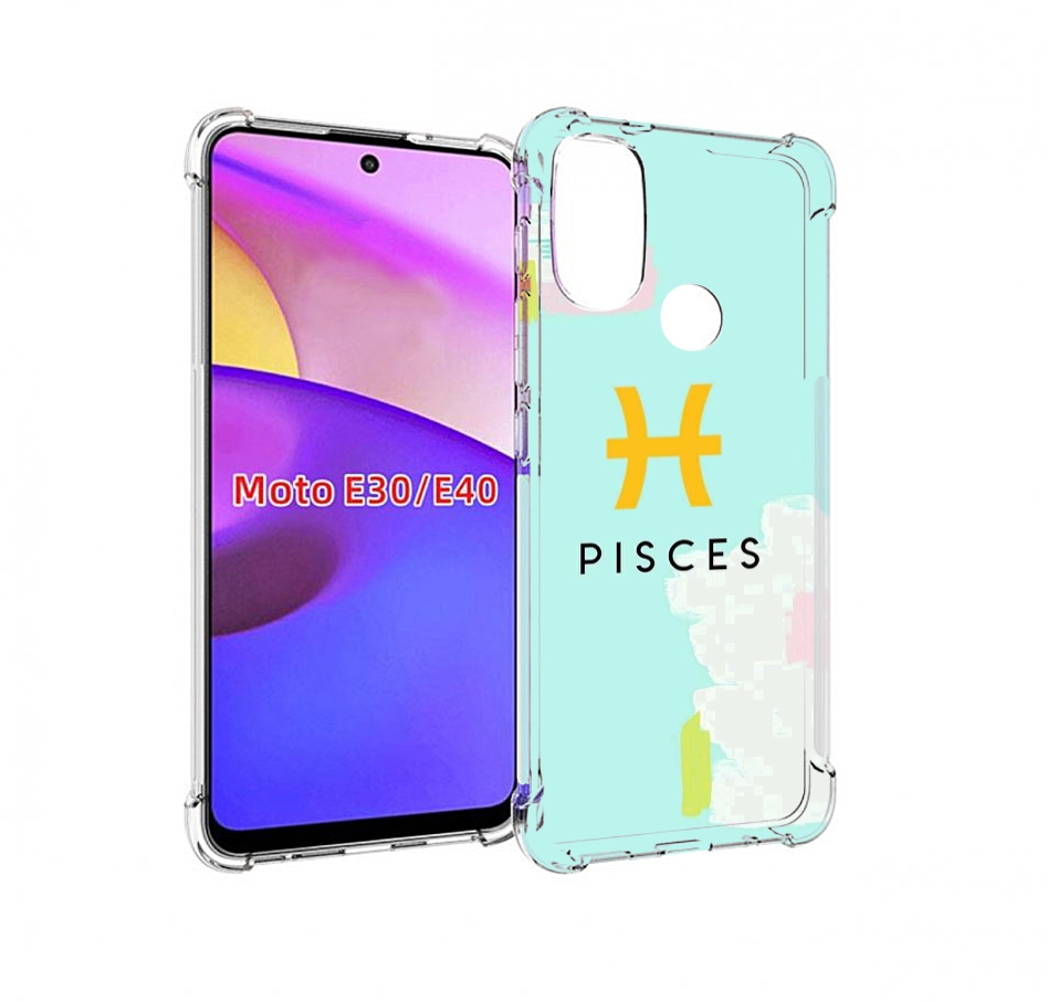 

Чехол бампер MyPads знак-зодиака-рыбы-2 для Motorola Moto E30., Прозрачный, Tocco