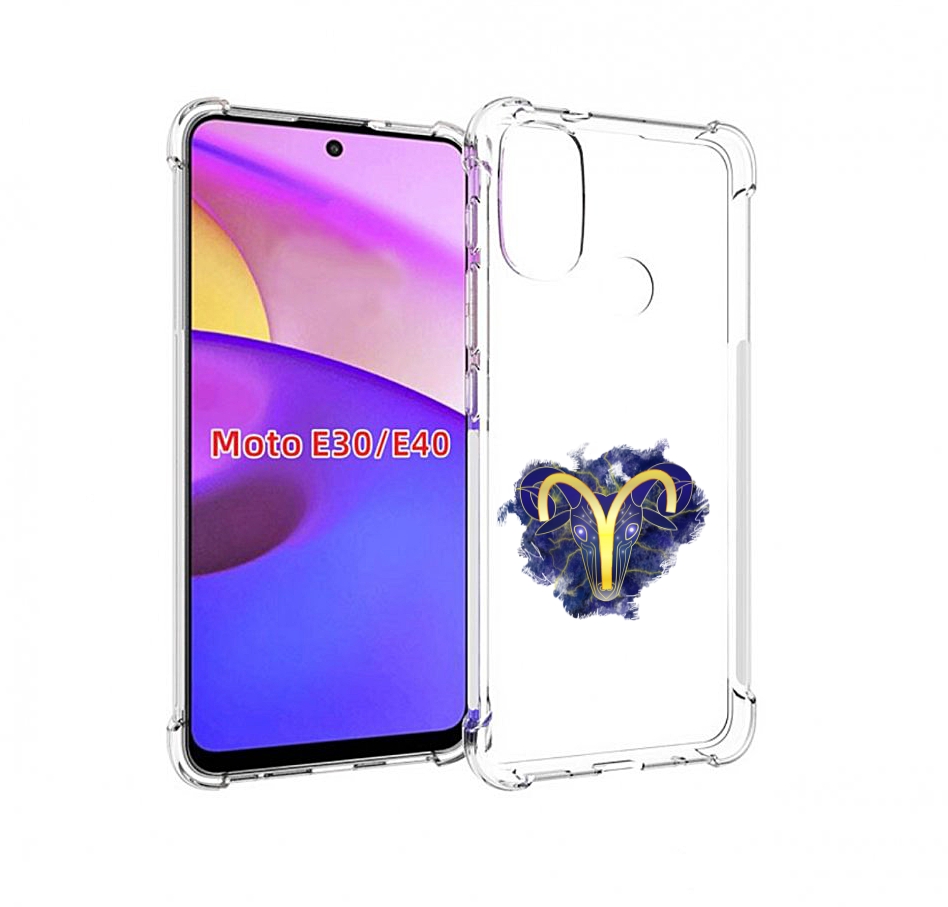 

Чехол бампер MyPads знак-зодиака-овен-8 для Motorola Moto E30., Прозрачный, Tocco