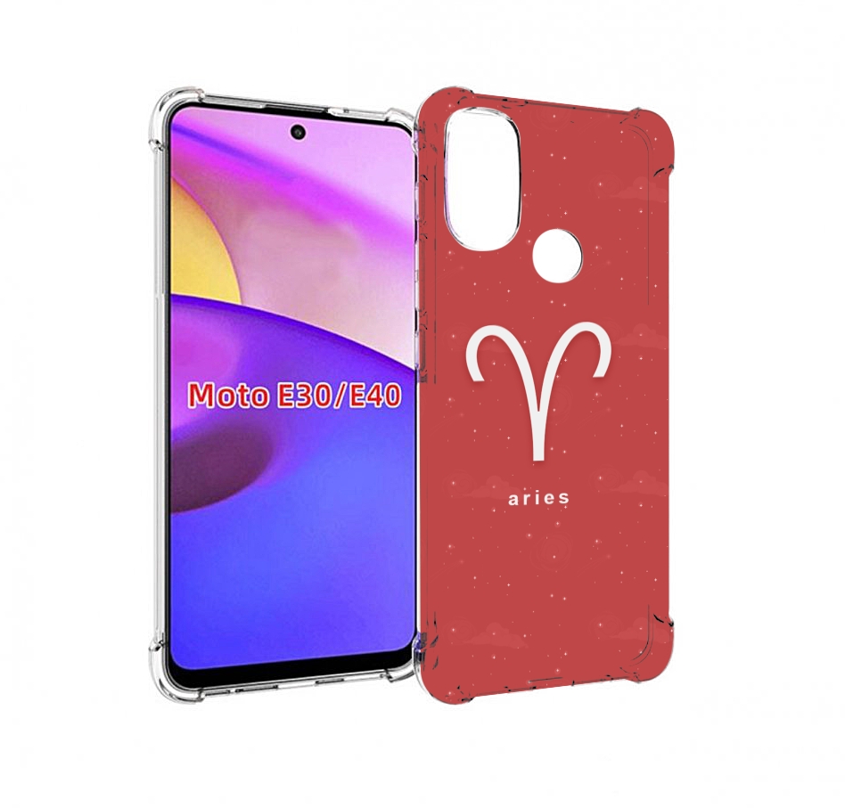 

Чехол бампер MyPads знак-зодиака-овен-5 для Motorola Moto E30., Прозрачный, Tocco