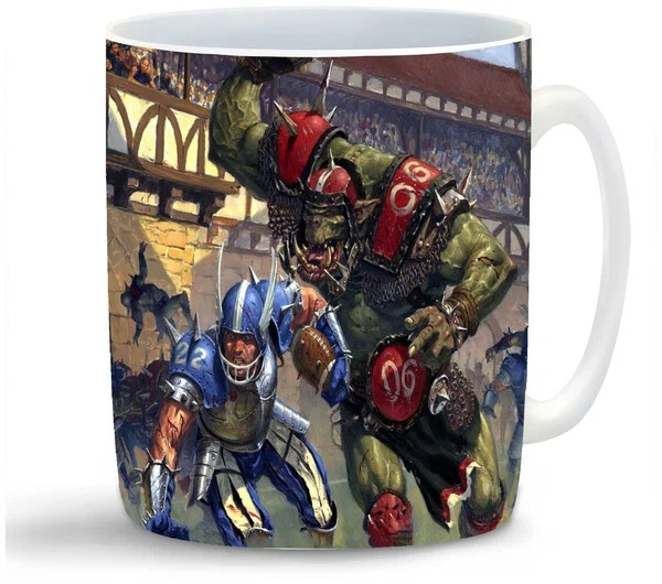 

Кружка CoolPodarok blood bowl Орки и футболисты