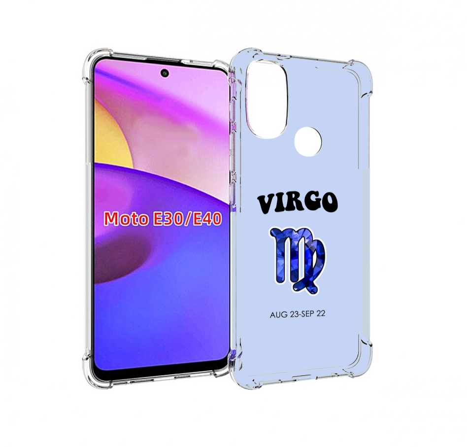 

Чехол бампер MyPads знак-зодиака-дева-1 для Motorola Moto E30., Прозрачный, Tocco