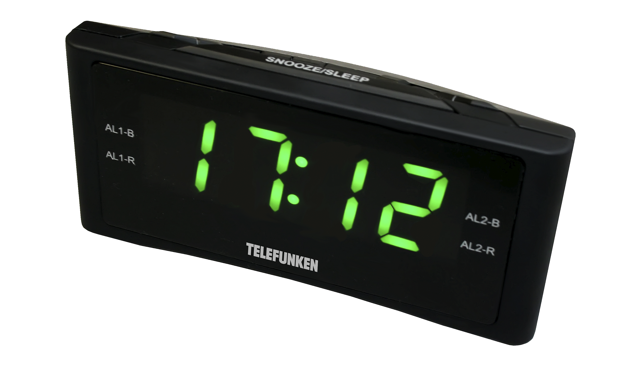Радио-часы TELEFUNKEN TF-1712(черный с зеленым)