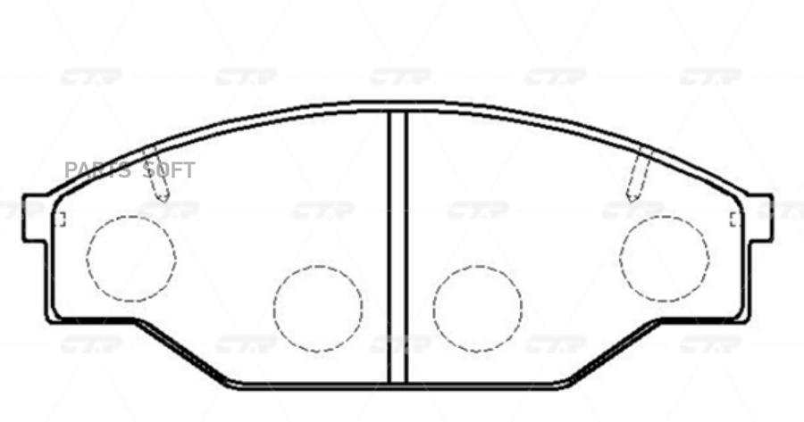 

Колодки тормозные Ctr CKT6