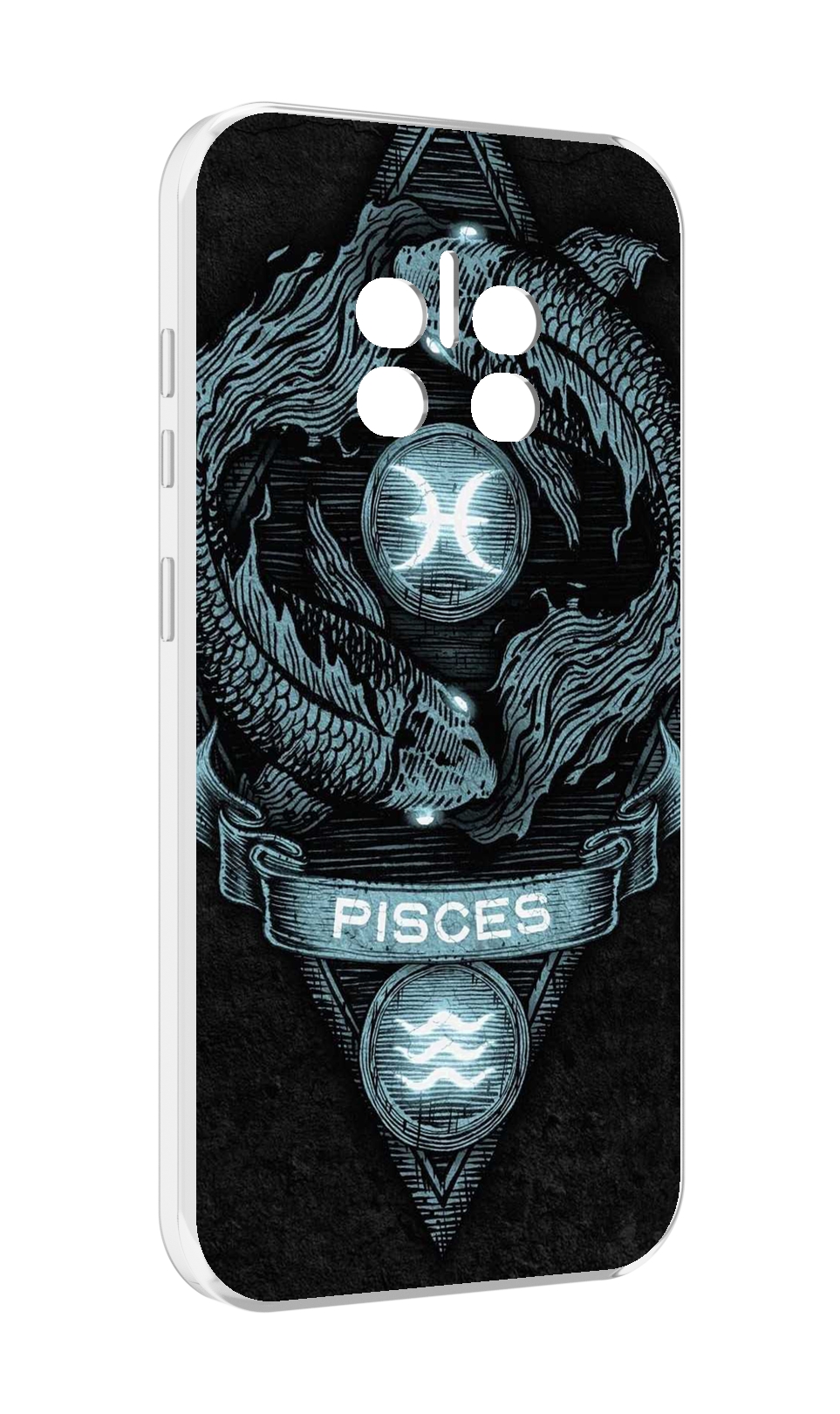 

Чехол MyPads знак зодиака рыбы 4 для Doogee V11, Прозрачный, Tocco