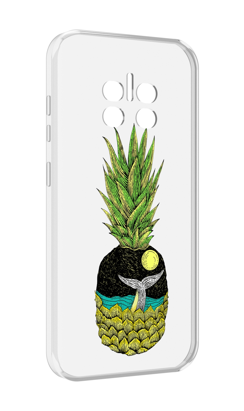 

Чехол MyPads ананас с китом для Doogee V11, Прозрачный, Tocco