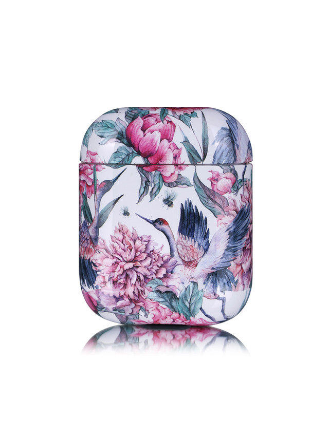 фото Чехол luxcase для air pods 1/2 imd (pink flowers)/96142