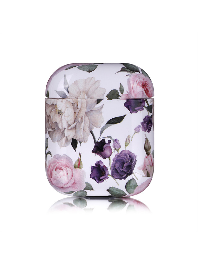 фото Чехол luxcase для air pods 1/2 imd (purple flowers)/96141