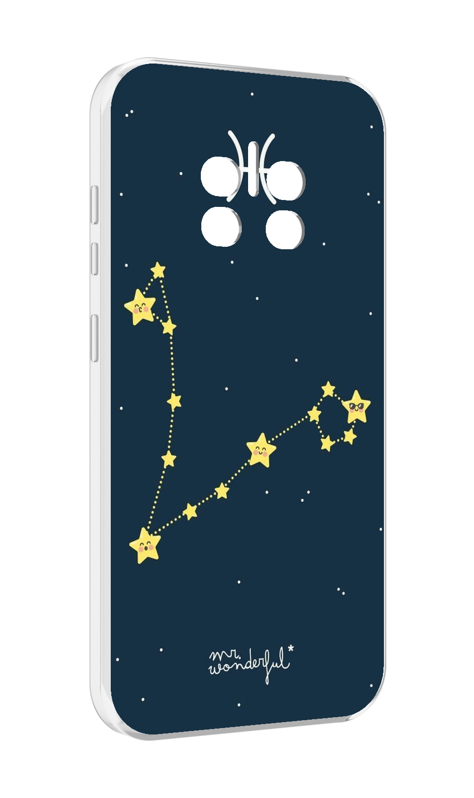 

Чехол MyPads знак зодиака рыбы 1 для Doogee V11, Прозрачный, Tocco