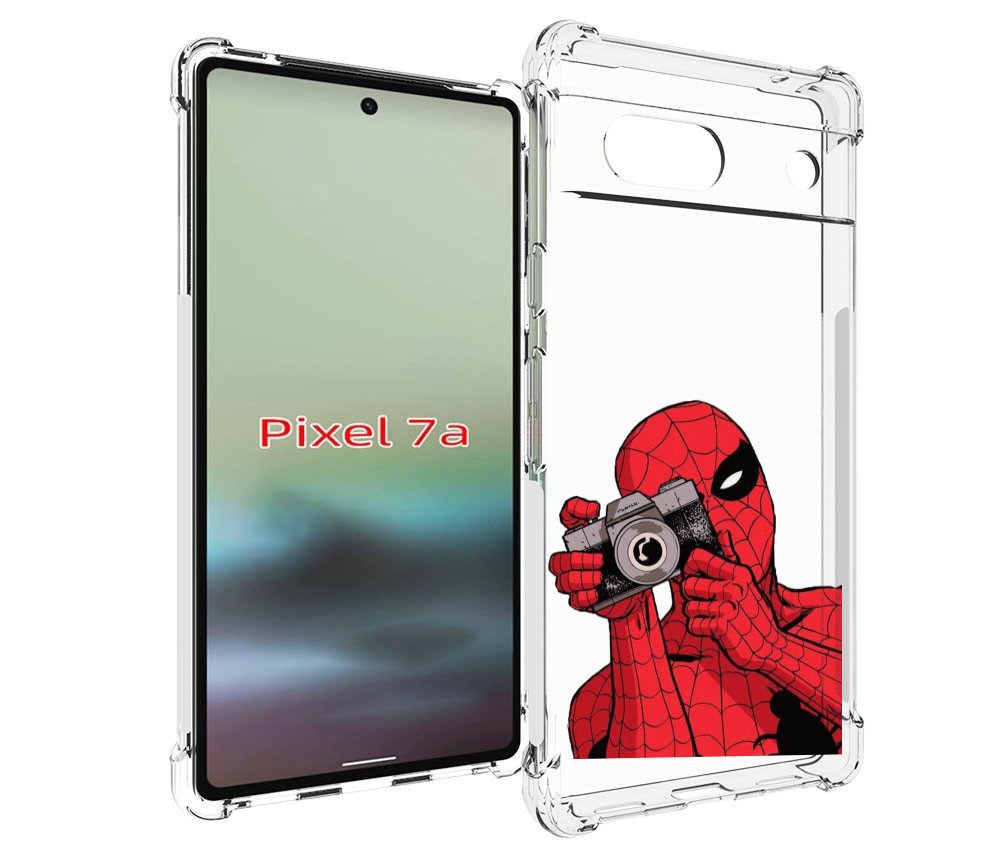 

Чехол MyPads человек паук фотограф детский для Google Pixel 7A, Tocco