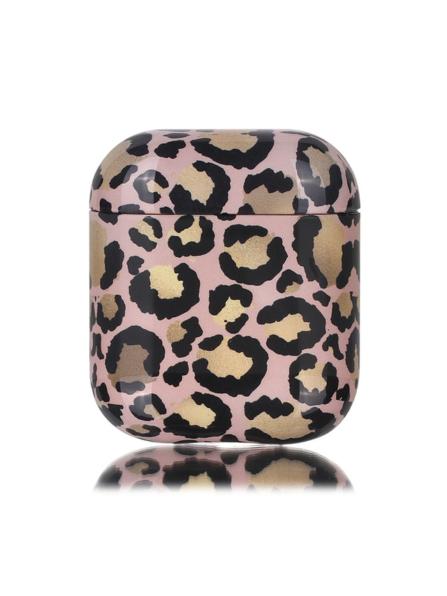 фото Чехол luxcase для air pods 1/2 imd (leopard black)/96129