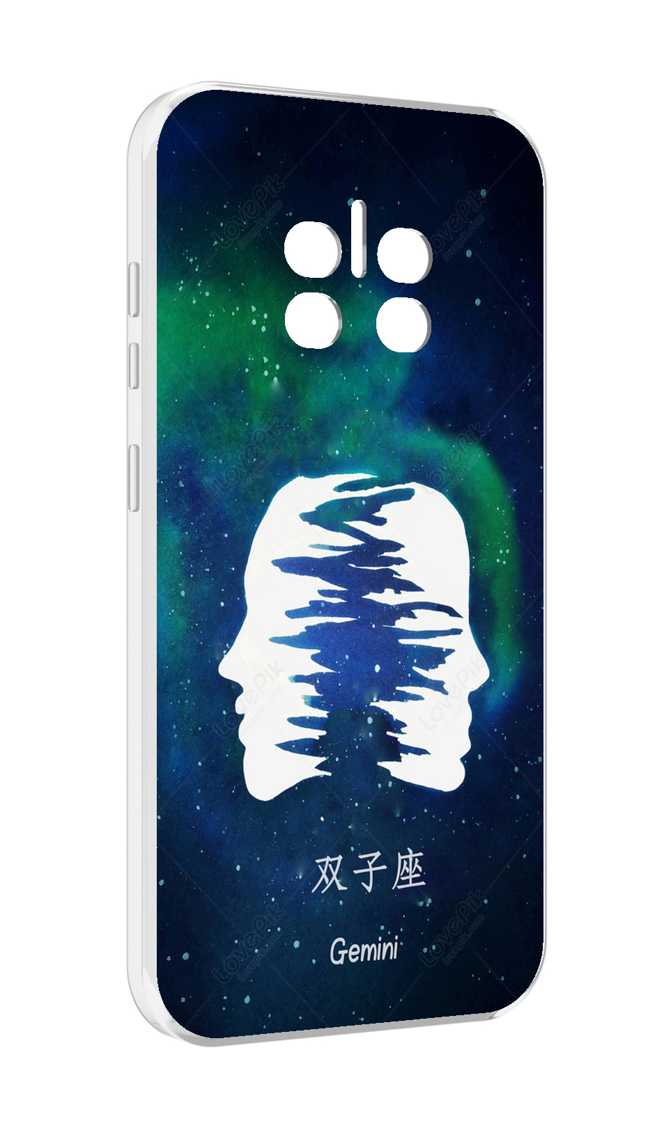 

Чехол MyPads знак зодиака близнецы 6 для Doogee V11, Прозрачный, Tocco