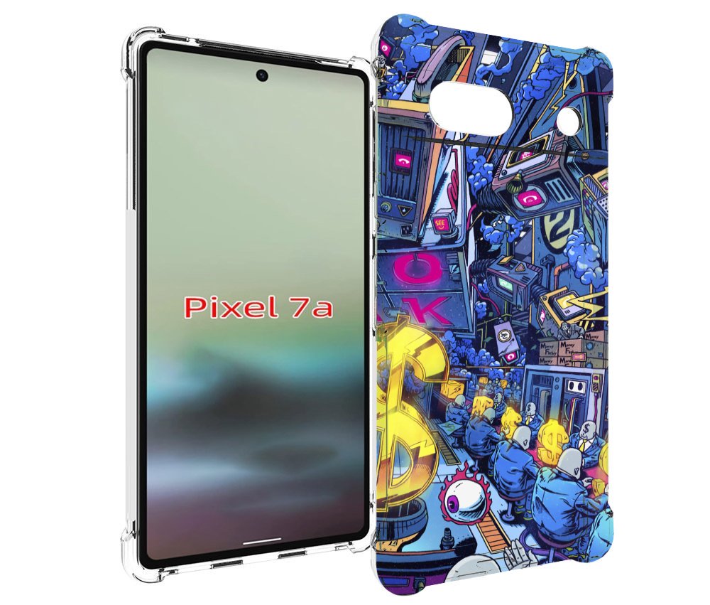 

Чехол MyPads футуристичная картинка для Google Pixel 7A, Tocco