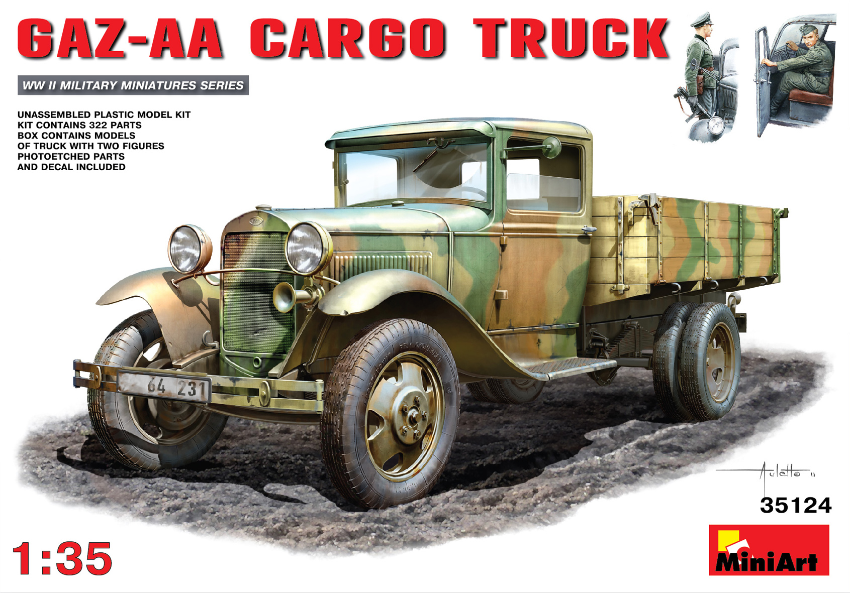 

Сборная модель MiniArt 1/35 Грузовой автомобиль "Полуторка" 35124