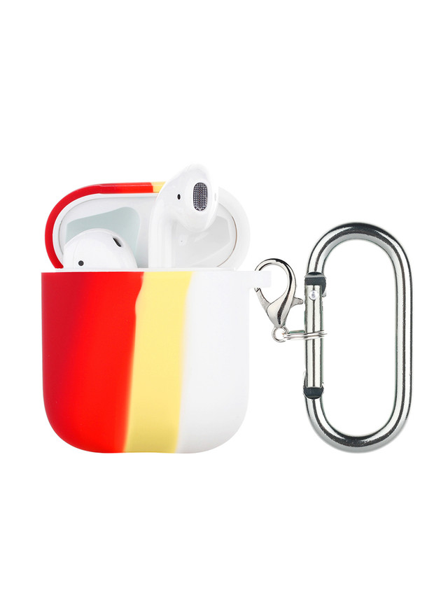 фото Чехол luxcase для air pods 1/2 rainbow silicon case (red + yellow + white)/96107