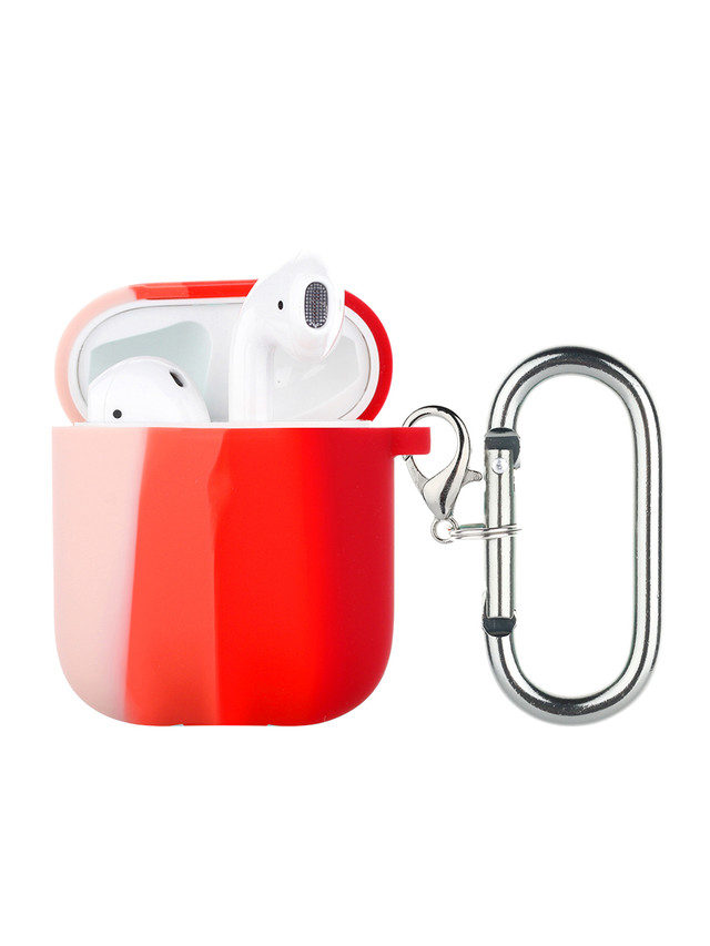 фото Чехол luxcase для air pods 1/2 rainbow silicon case (red + pink)/96106