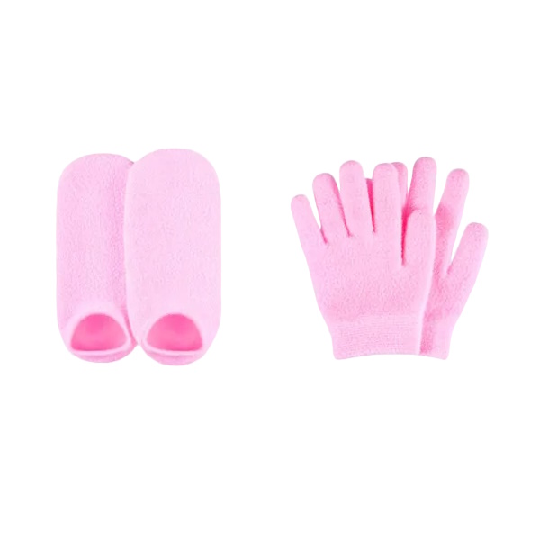 Спа набор для рук и для ног перчатки и носочки увлажняющие гелевые многоразовые спа перчатки маникюрные увлажняющие косметические гелевые многоразовые spa рукавички