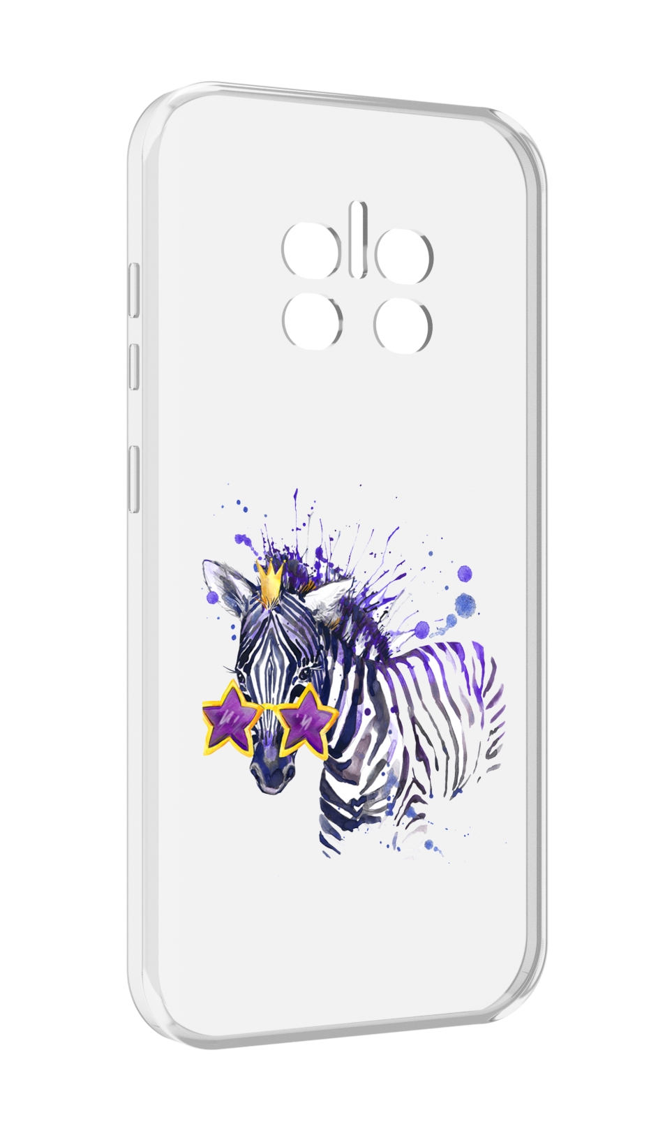 

Чехол MyPads акварельная зебра для Doogee V11, Прозрачный, Tocco