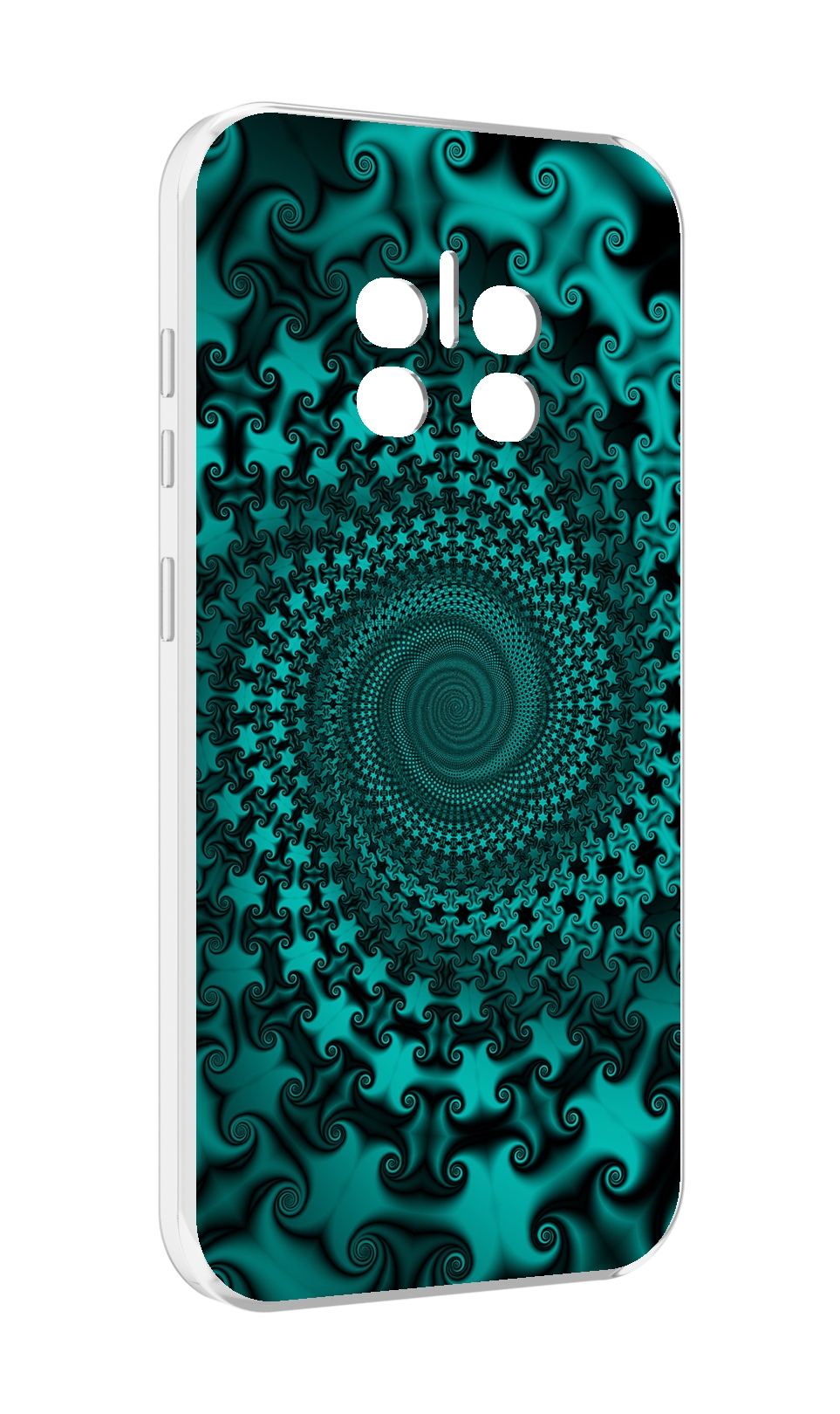 

Чехол MyPads зеленый-гипноз для Doogee V11, Прозрачный, Tocco