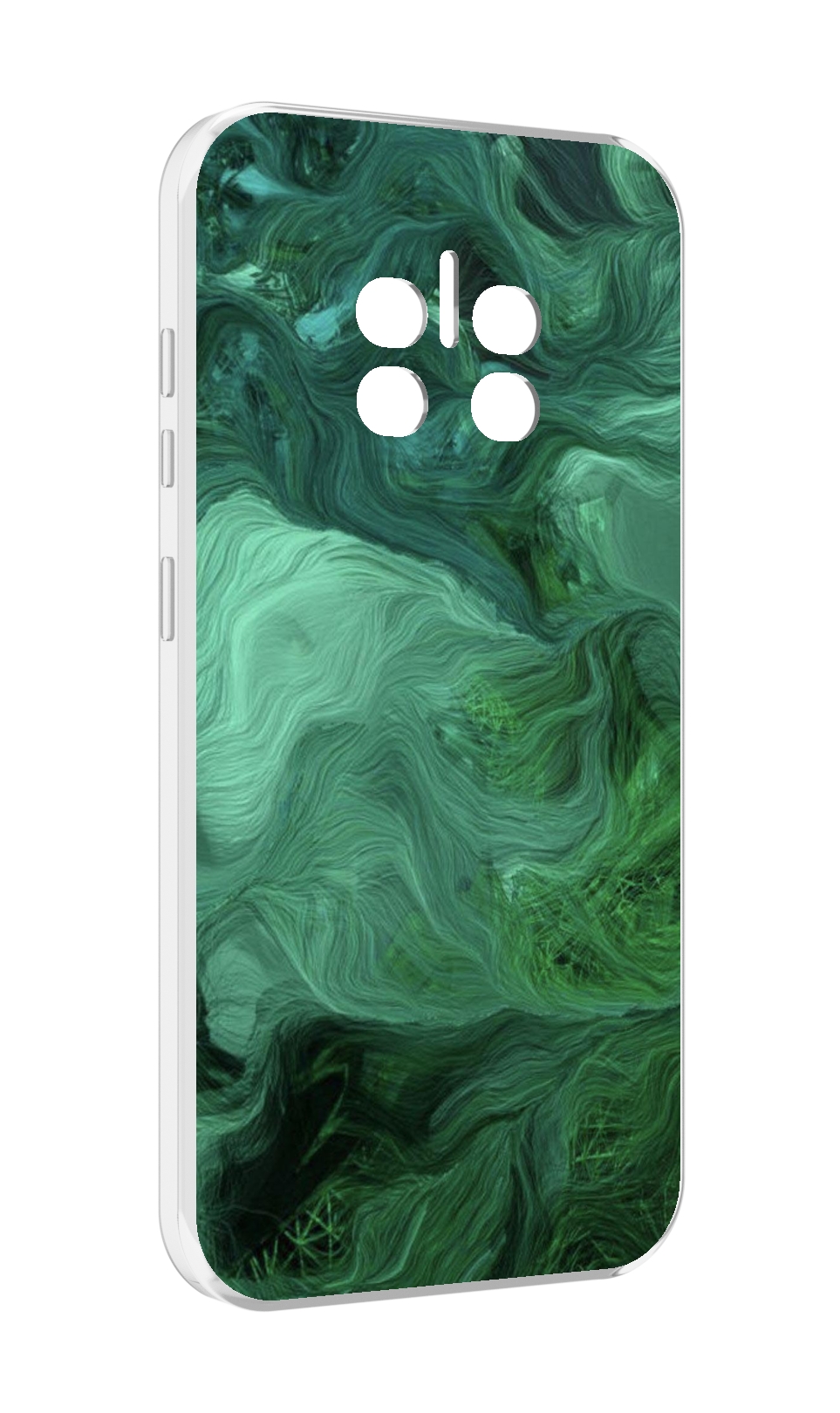 

Чехол MyPads зеленые нити для Doogee V11, Прозрачный, Tocco