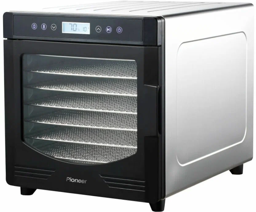 

Сушилка для овощей и фруктов Pioneer FD108 серебристый, FD108