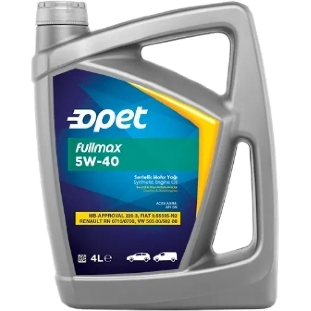 

Моторное масло OPET синтетическое Fullmax 5W40 SN