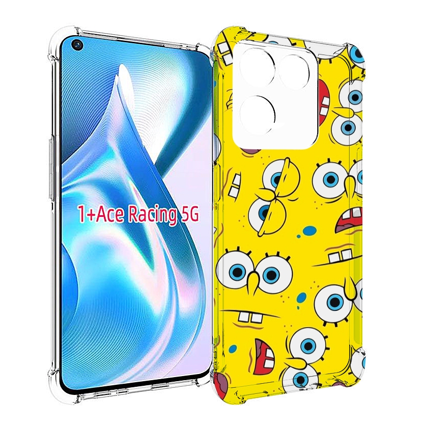 

Чехол MyPads много-спанч-боба для OnePlus Ace Racing, Прозрачный, Tocco