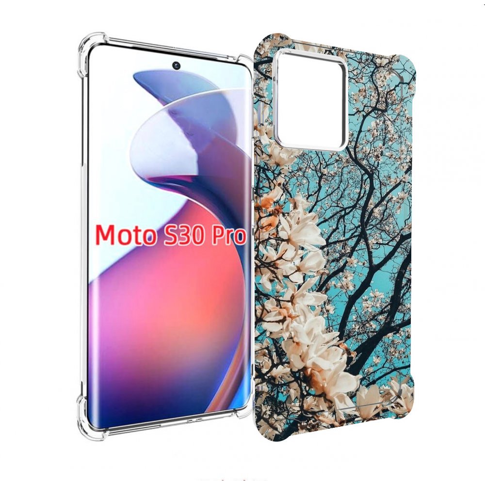 

Чехол MyPads дерево-с-цветочками для Motorola Moto S30 Pro, Прозрачный, Tocco