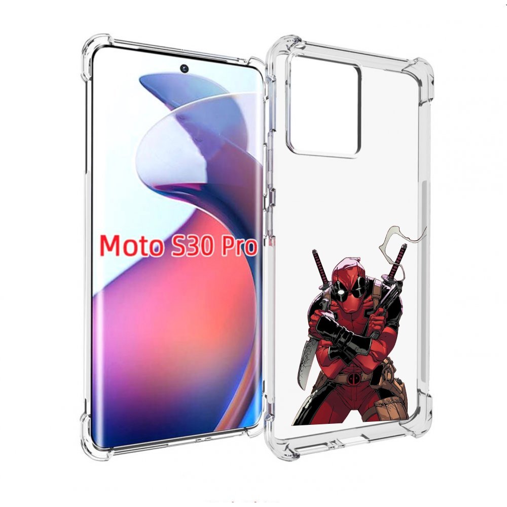 

Чехол MyPads дедпул-подмигивает для Motorola Moto S30 Pro, Прозрачный, Tocco