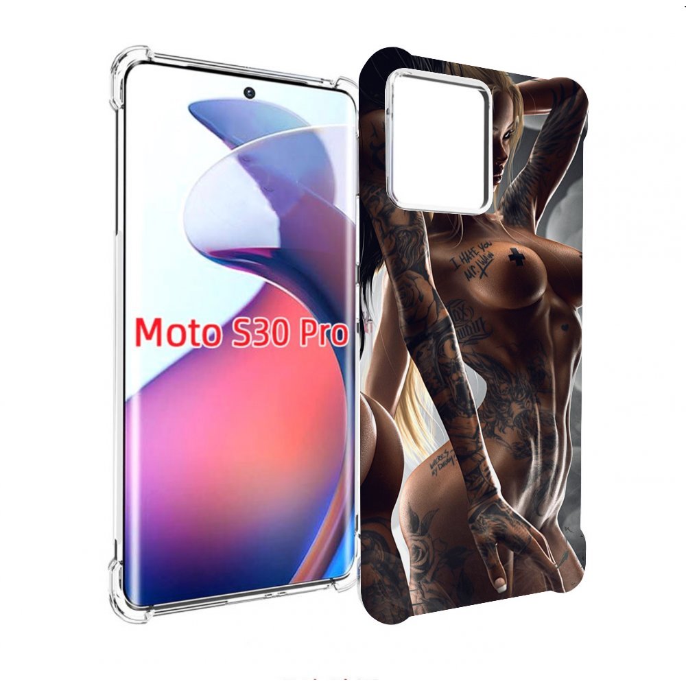 

Чехол MyPads девушки-инь-и-янь-в-татуировках для Motorola Moto S30 Pro, Прозрачный, Tocco
