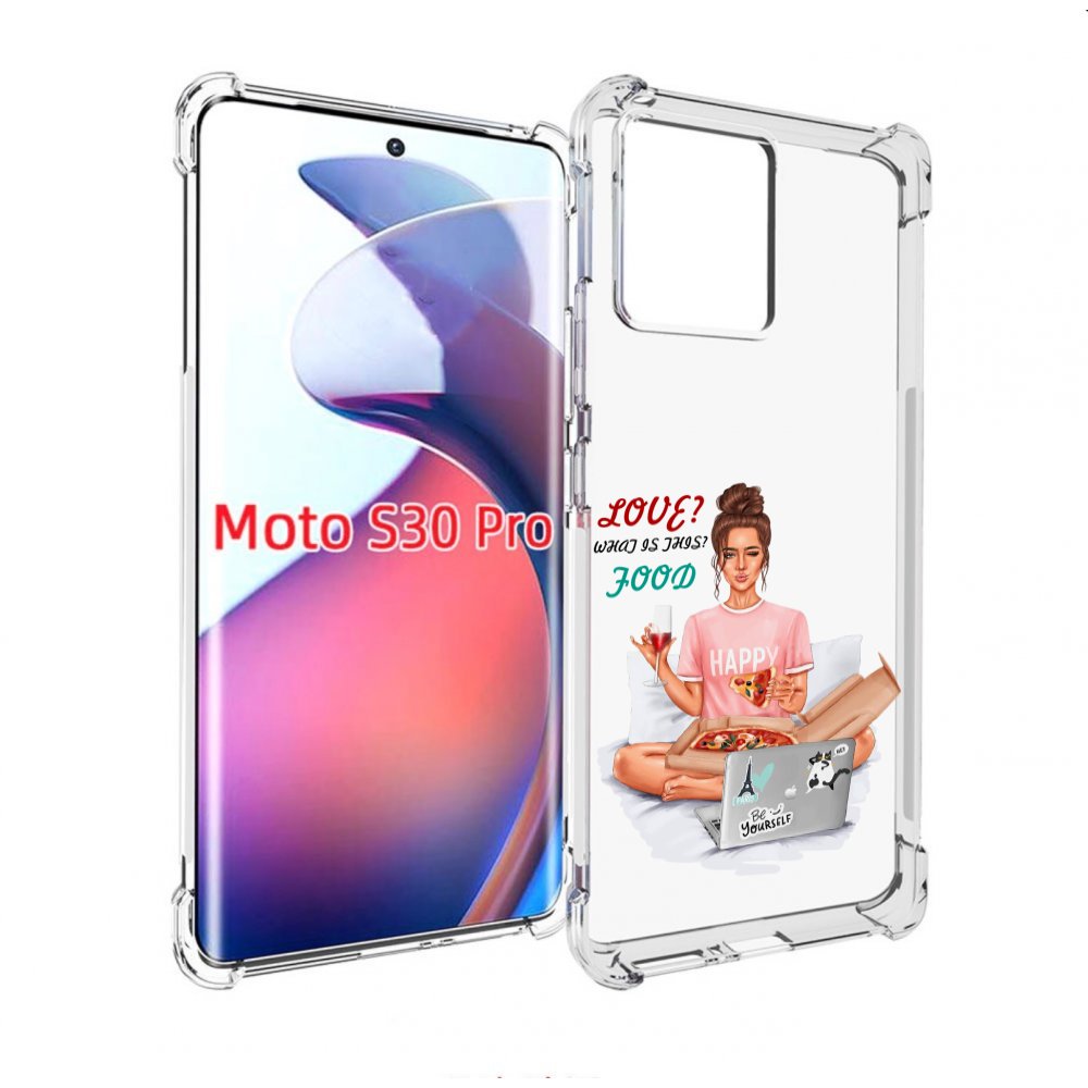 

Чехол MyPads девушка-с-ноутбуком женский для Motorola Moto S30 Pro, Прозрачный, Tocco