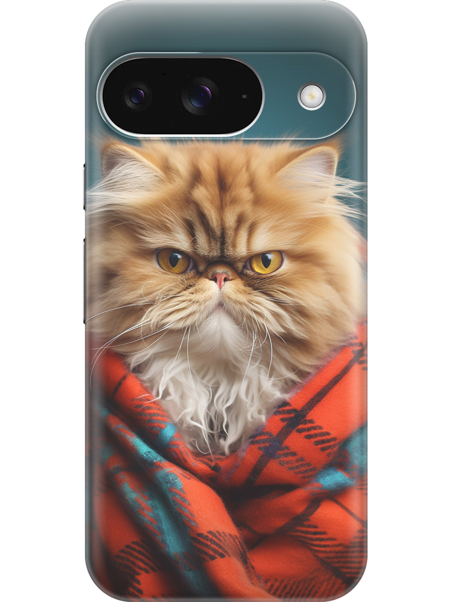 

Силиконовый чехол на Google Pixel 9 с принтом "Недовольный котик", Прозрачный;красный;синий, 784809712