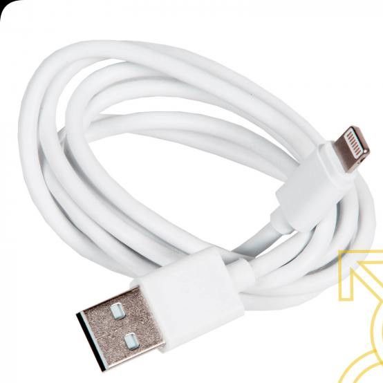 Кабель для iPhone (Lightning) ZeepDeep OneLove 2.4A FastCharging, 1m, white