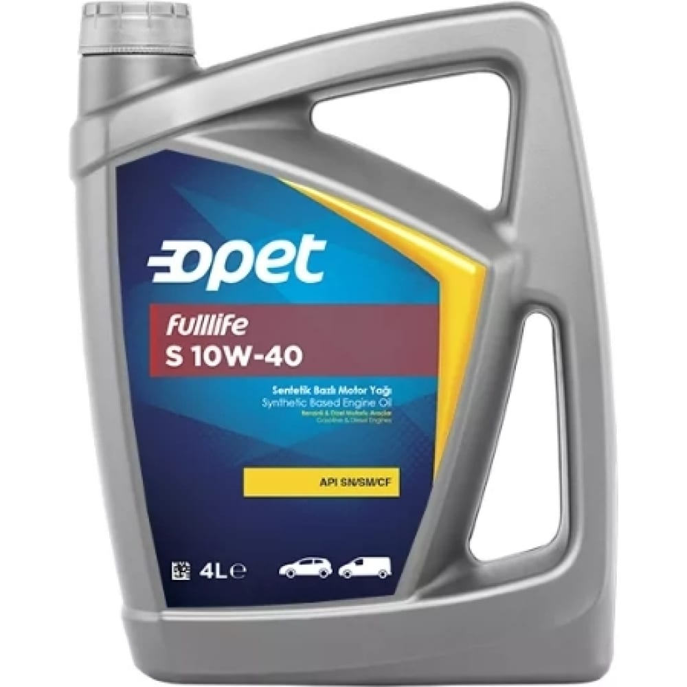 

Моторное масло OPET синтетическое Fulllife S 10W40 CF/SM/SN