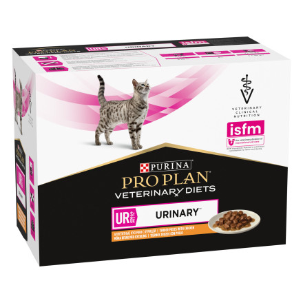 фото Влажный корм для кошек pro plan veterinary diets ur urinary, курица, 10шт по 85г