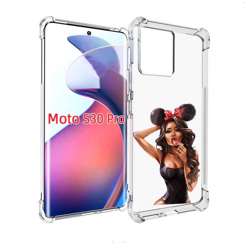 

Чехол MyPads девушка-с-грейпфрутом женский для Motorola Moto S30 Pro, Прозрачный, Tocco