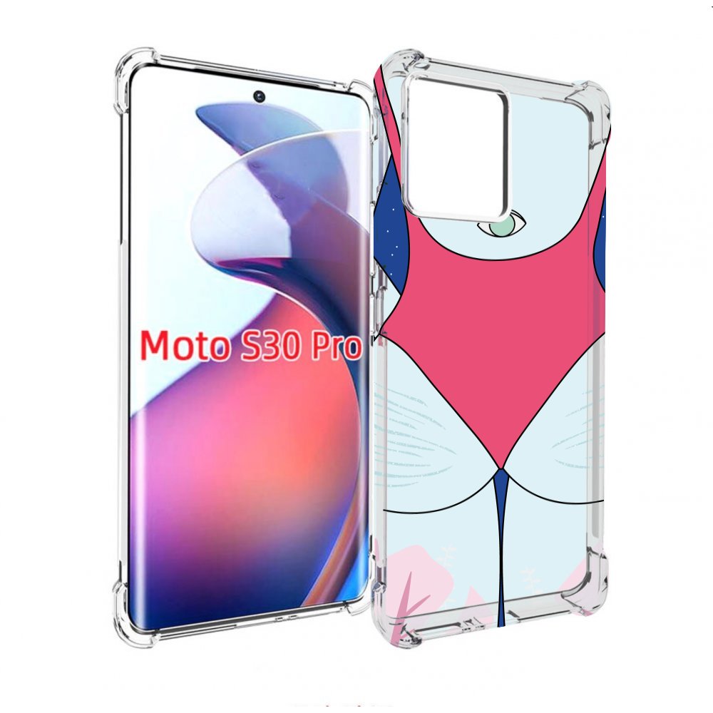 

Чехол MyPads девушка-с-глазом-на-спине для Motorola Moto S30 Pro, Прозрачный, Tocco