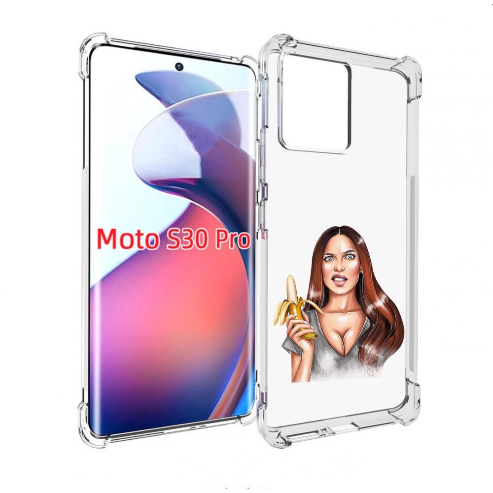 

Чехол MyPads девушка-с-бананом для Motorola Moto S30 Pro, Прозрачный, Tocco