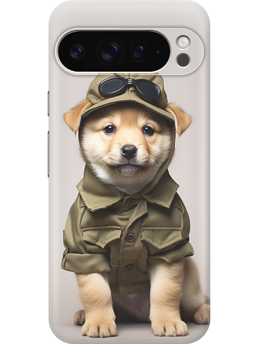 

Силиконовый чехол на Google Pixel 9 pro с принтом "Щенок в форме", Прозрачный;серый;зеленый, 784810311