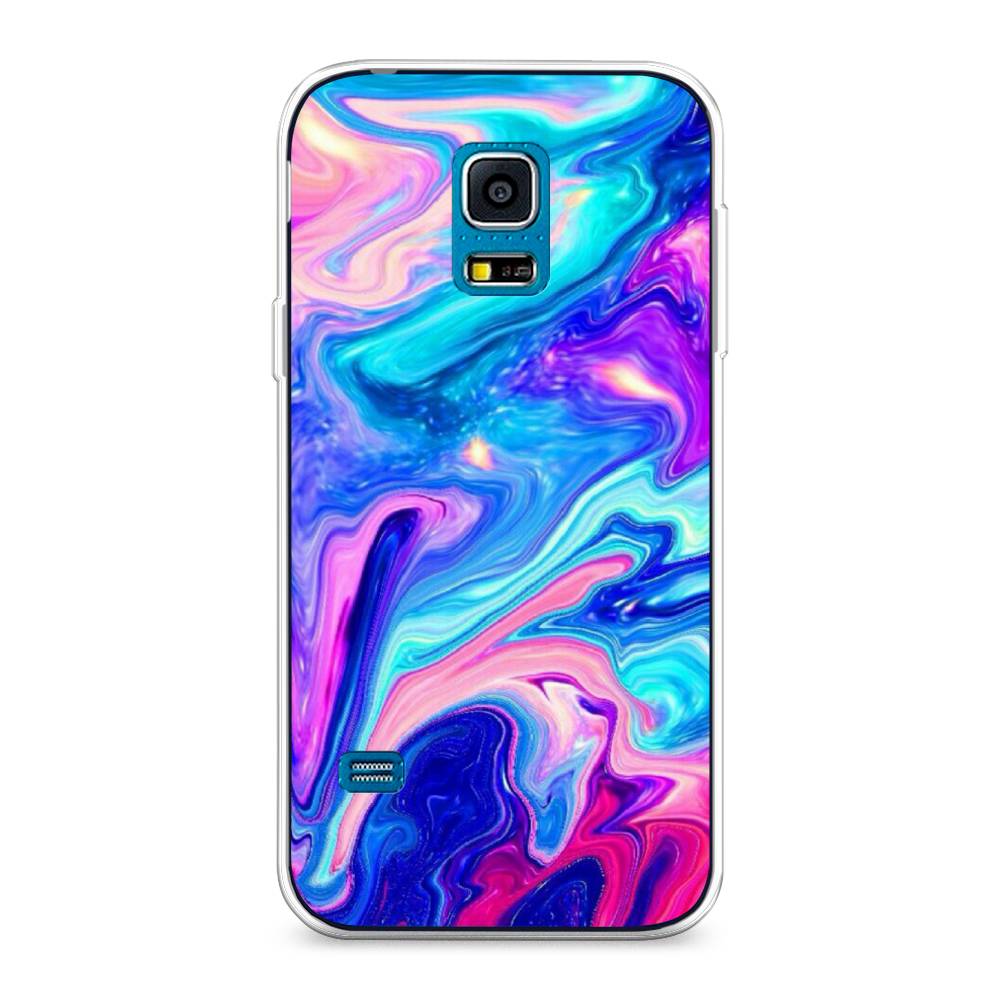 фото Чехол awog "потеки краски" для samsung galaxy s5 mini