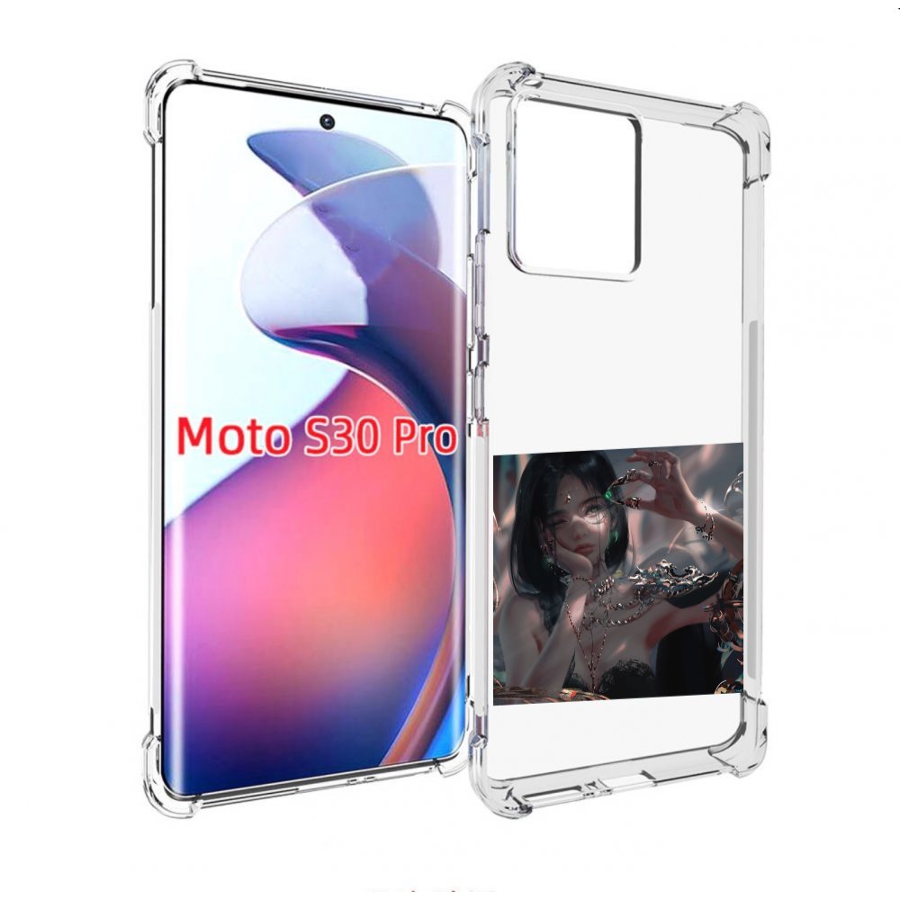 

Чехол MyPads девушка-с-алмазом для Motorola Moto S30 Pro, Прозрачный, Tocco