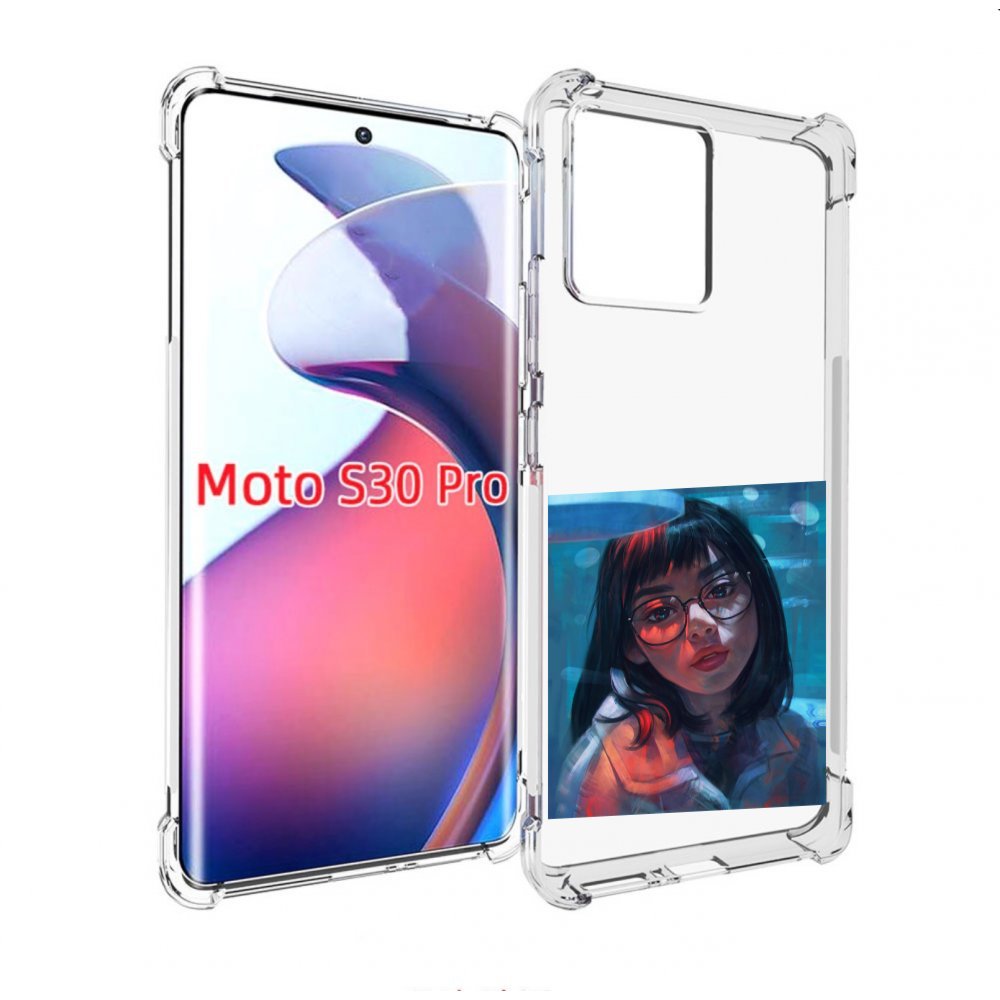 

Чехол MyPads девушка-под-красным-светом для Motorola Moto S30 Pro, Прозрачный, Tocco
