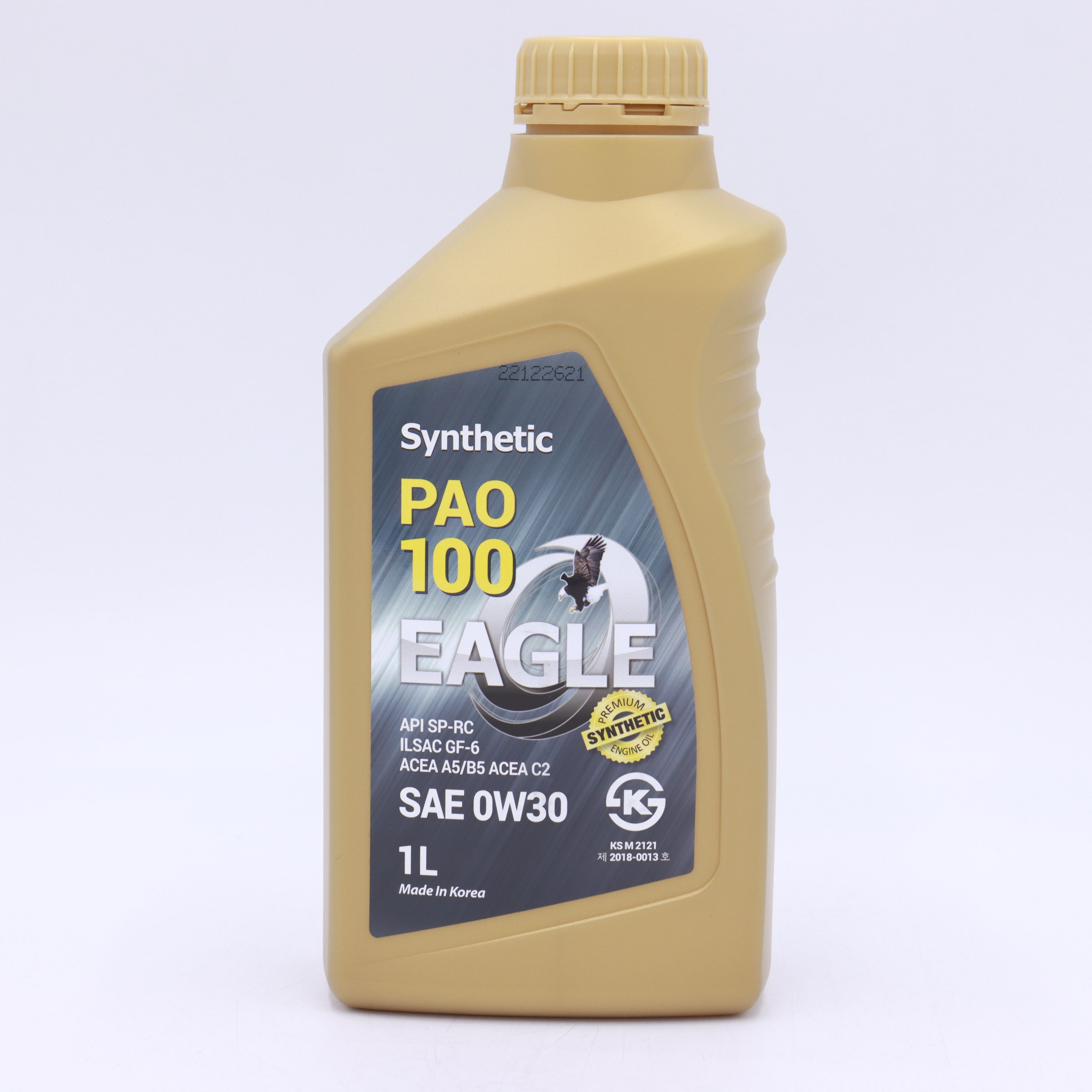 Моторное масло EAGLE PAO-100 SYNTHETIC 0W30 API SP 1L