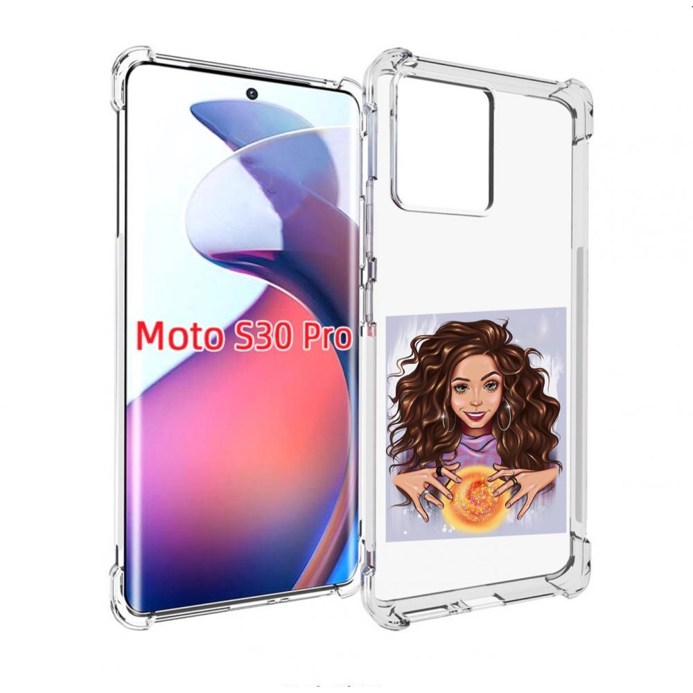 

Чехол MyPads девушка-волшебница для Motorola Moto S30 Pro, Прозрачный, Tocco