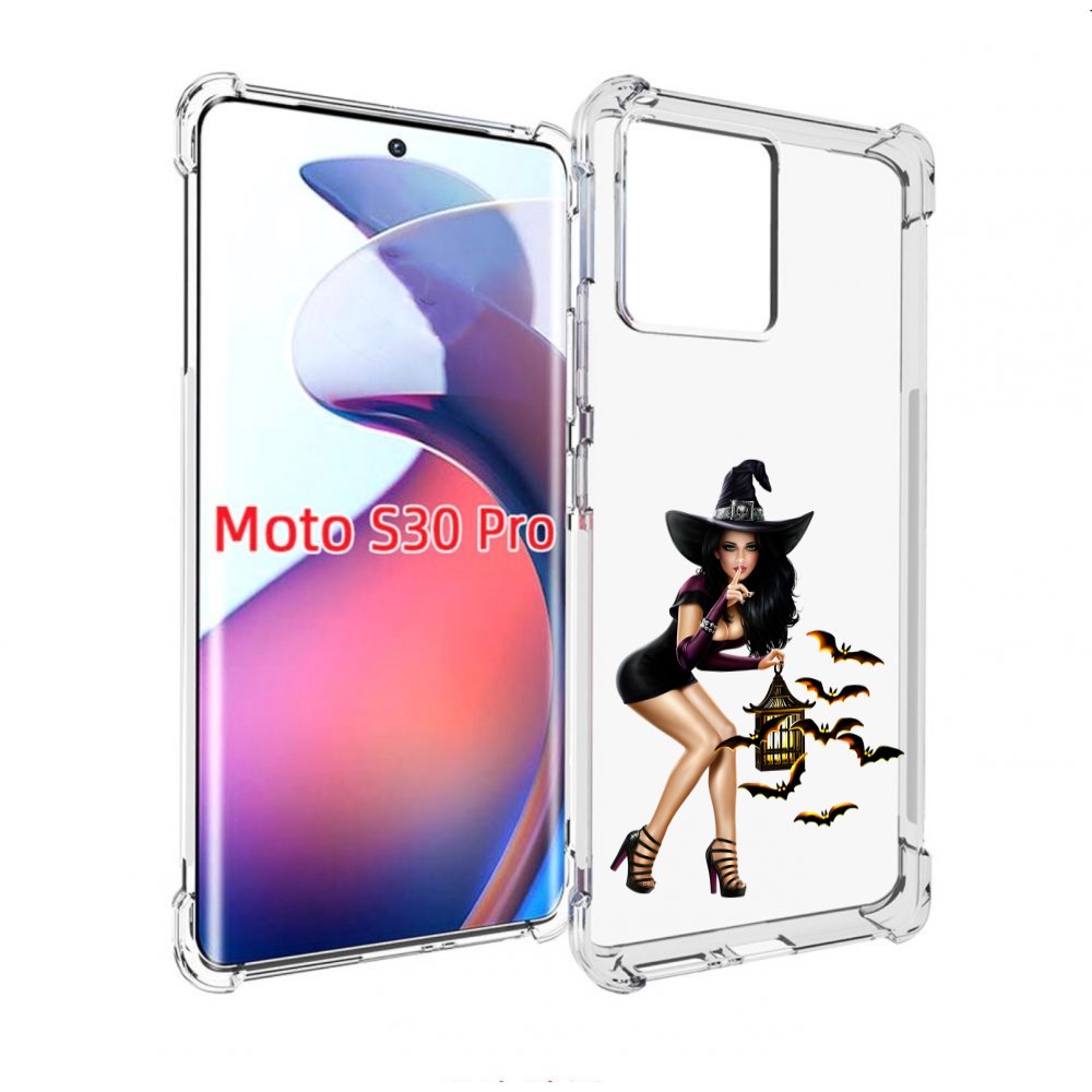 

Чехол MyPads девушка-ведьма женский для Motorola Moto S30 Pro, Прозрачный, Tocco