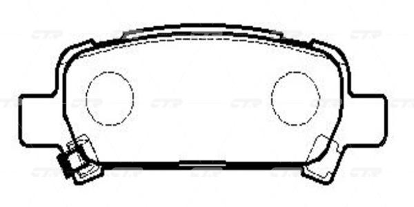 

Тормозные колодки Ctr GK0990